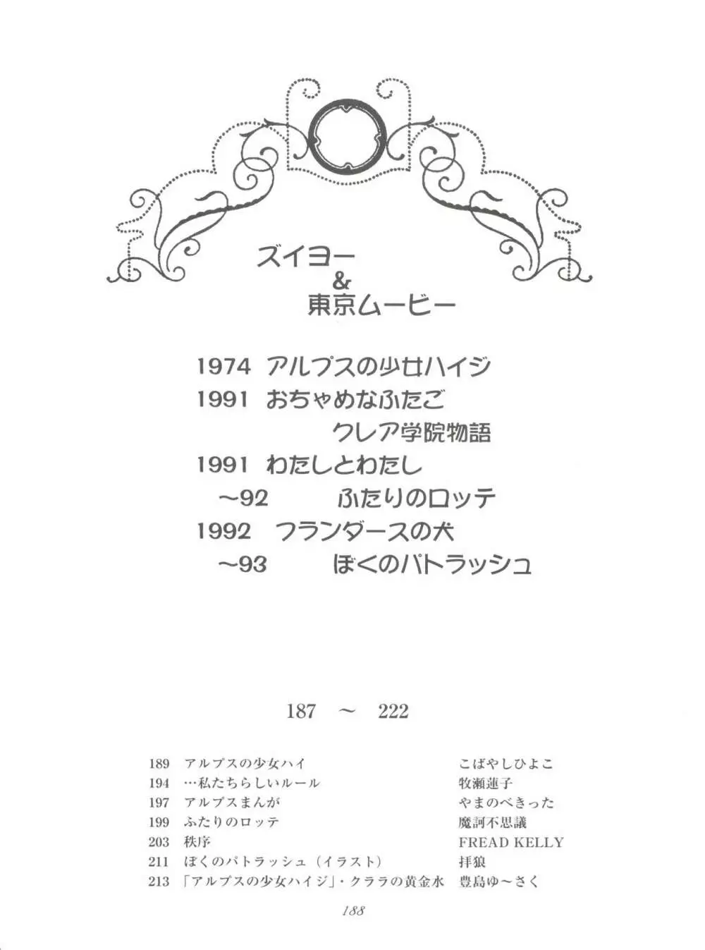 腹腹時計 FINAL CALPIS THEATER 7:30 Page.188