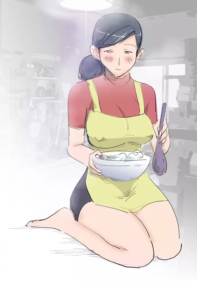 料理中のママはエッチ。 Page.27
