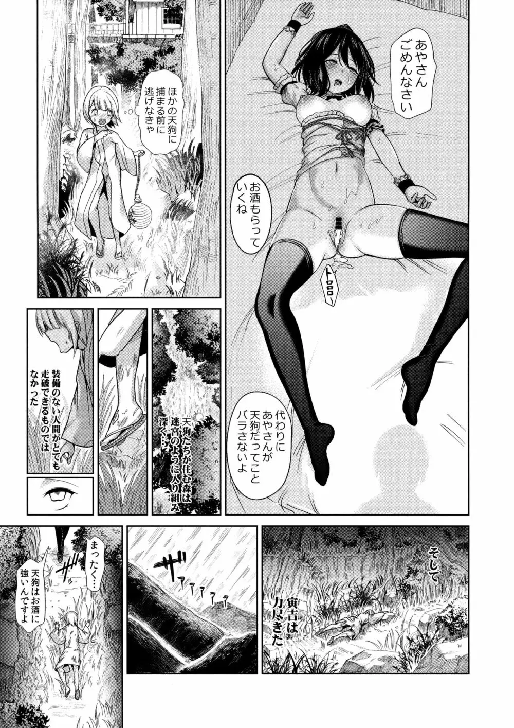 女天狗に誘拐されてイタズラされたショタ君の記録 Page.22