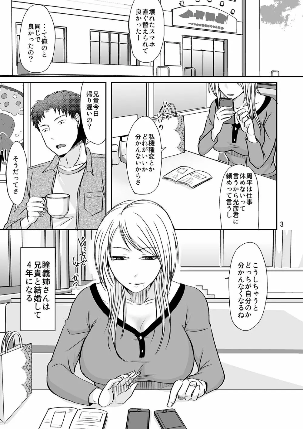 俺は兄貴の奥さんと Page.3