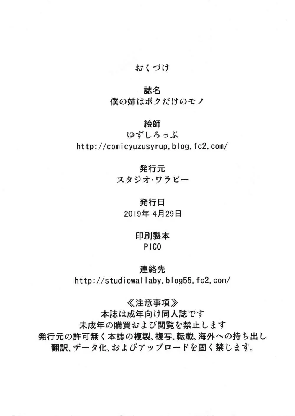 僕の姉はボクだけのモノ Page.27
