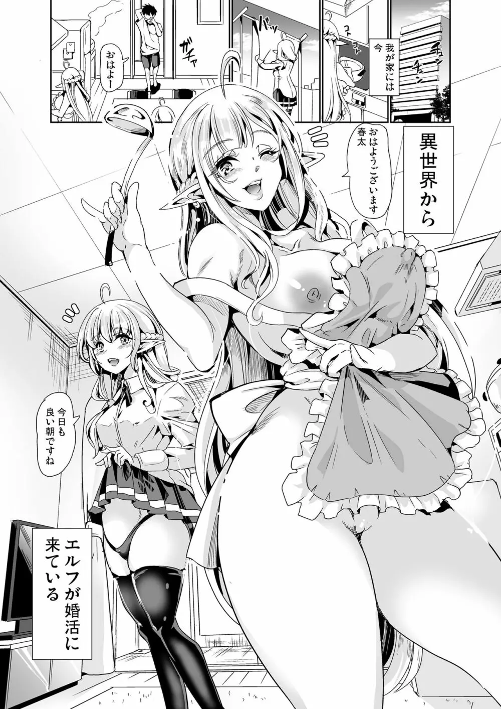 スケベエルフ姉妹、婚活に来る ～ハーレムレッスン～ Page.2