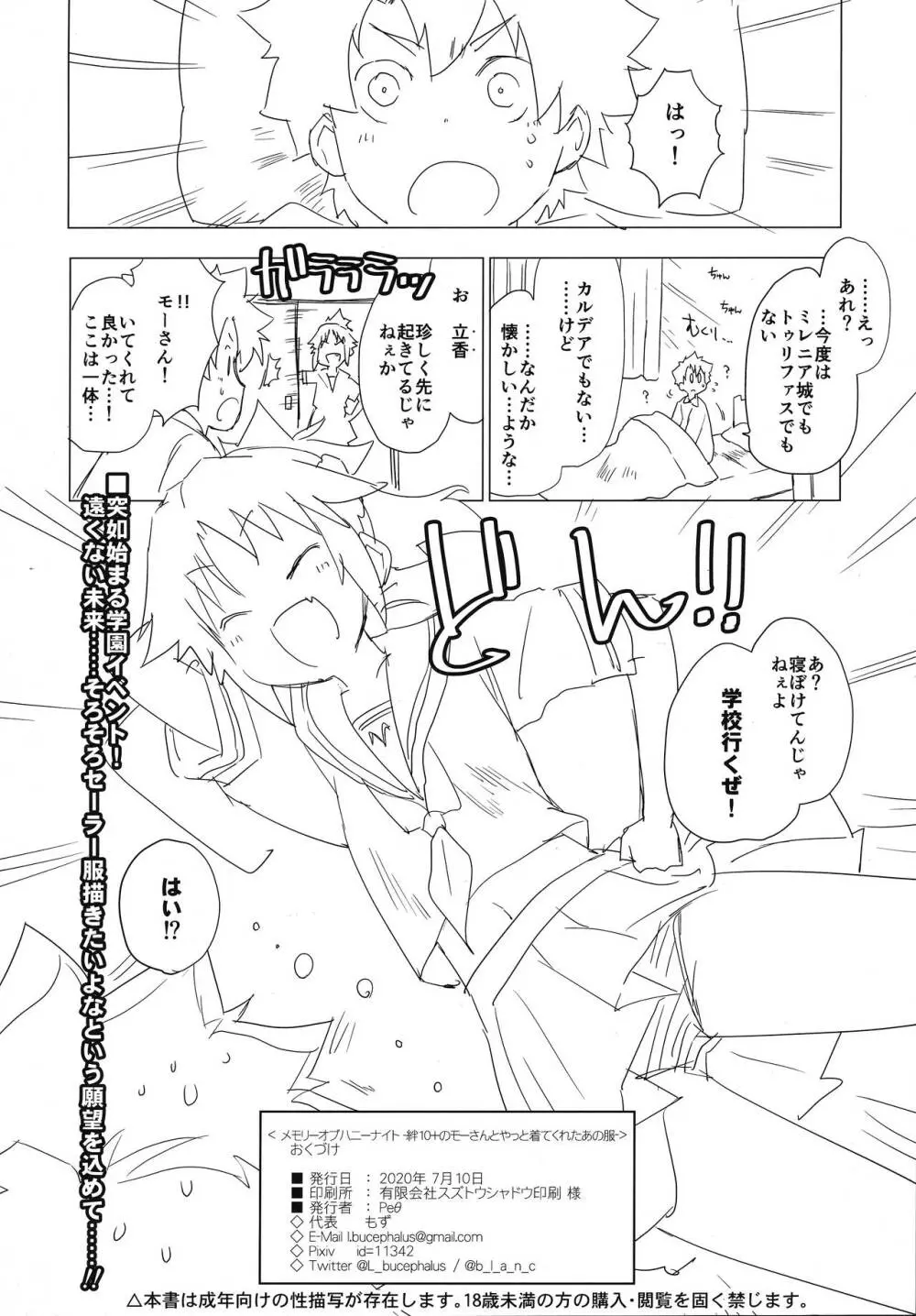 メモリーオブハニーナイト -絆10+のモーさんとやっと着てくれたあの服- Page.21
