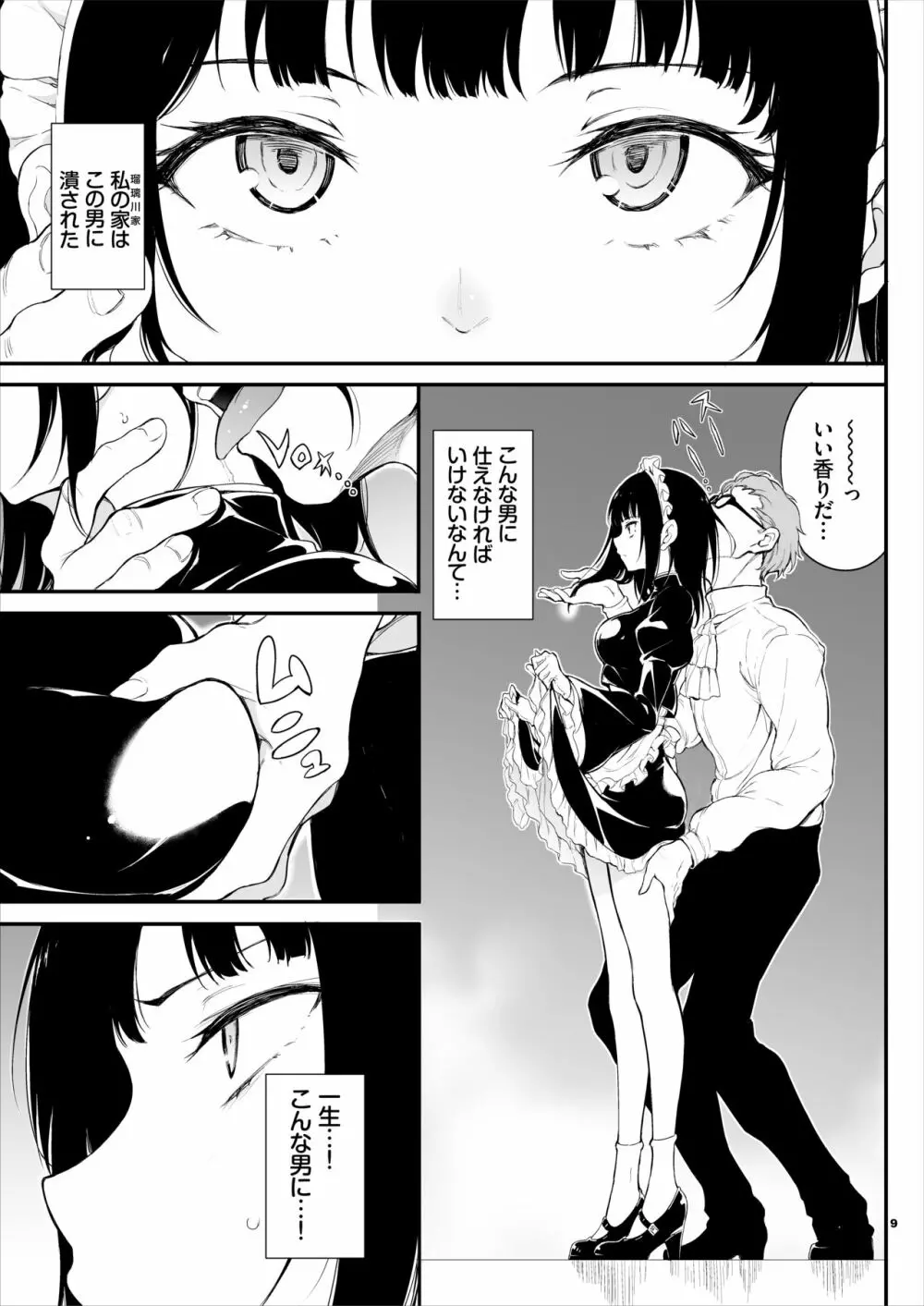 メイド教育。 -没落貴族 瑠璃川椿- Page.8