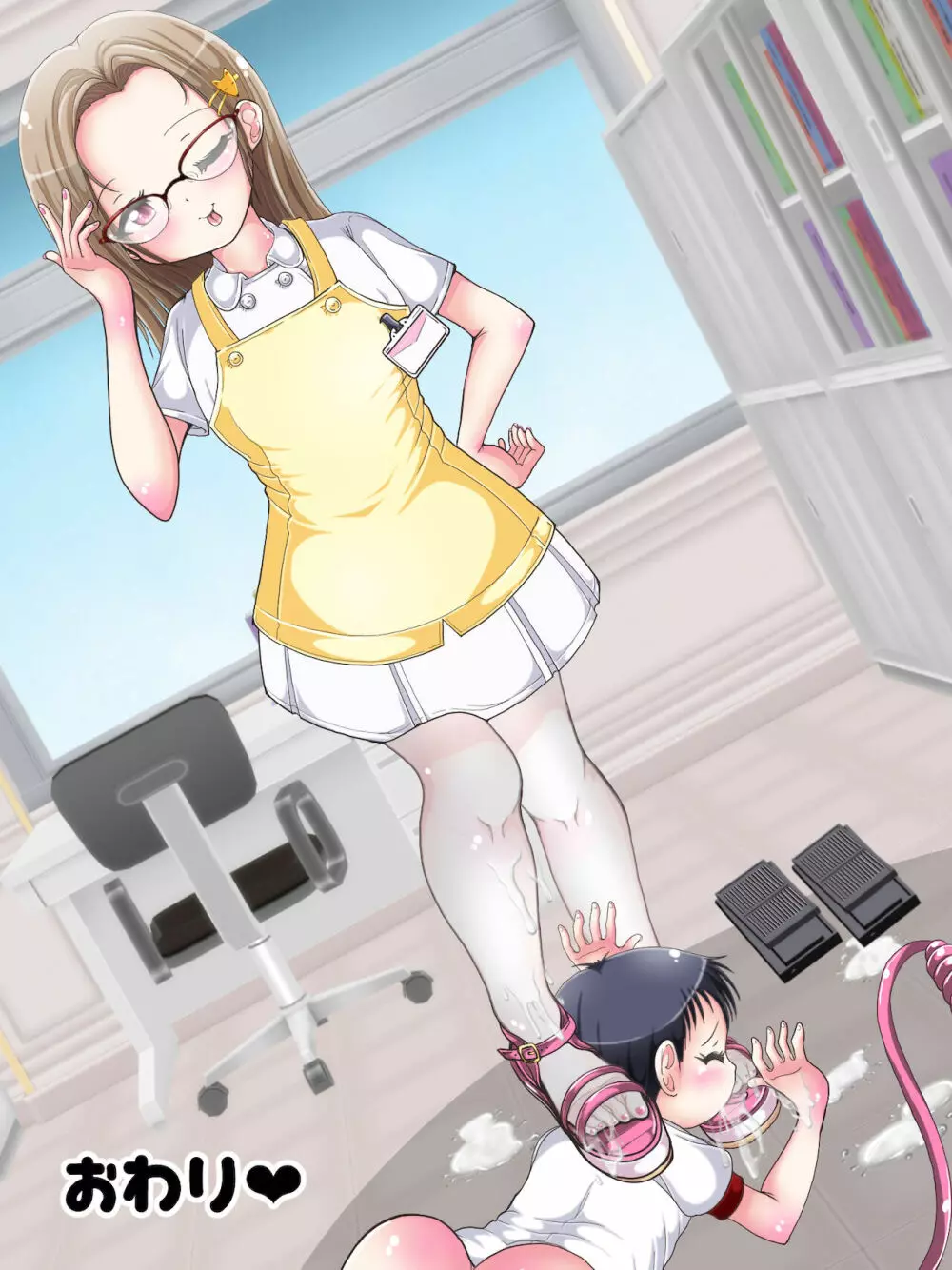 おねショタ足コキ性教育！？ナースの足コキ射精指導 Page.101
