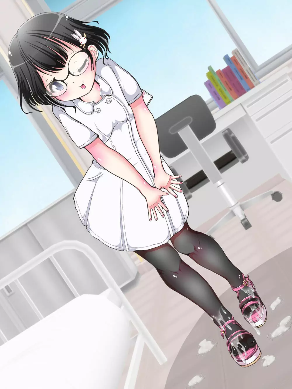 おねショタ足コキ性教育！？ナースの足コキ射精指導 Page.272