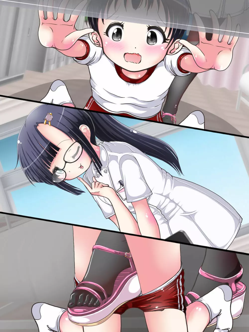 おねショタ足コキ性教育！？ナースの足コキ射精指導 Page.274