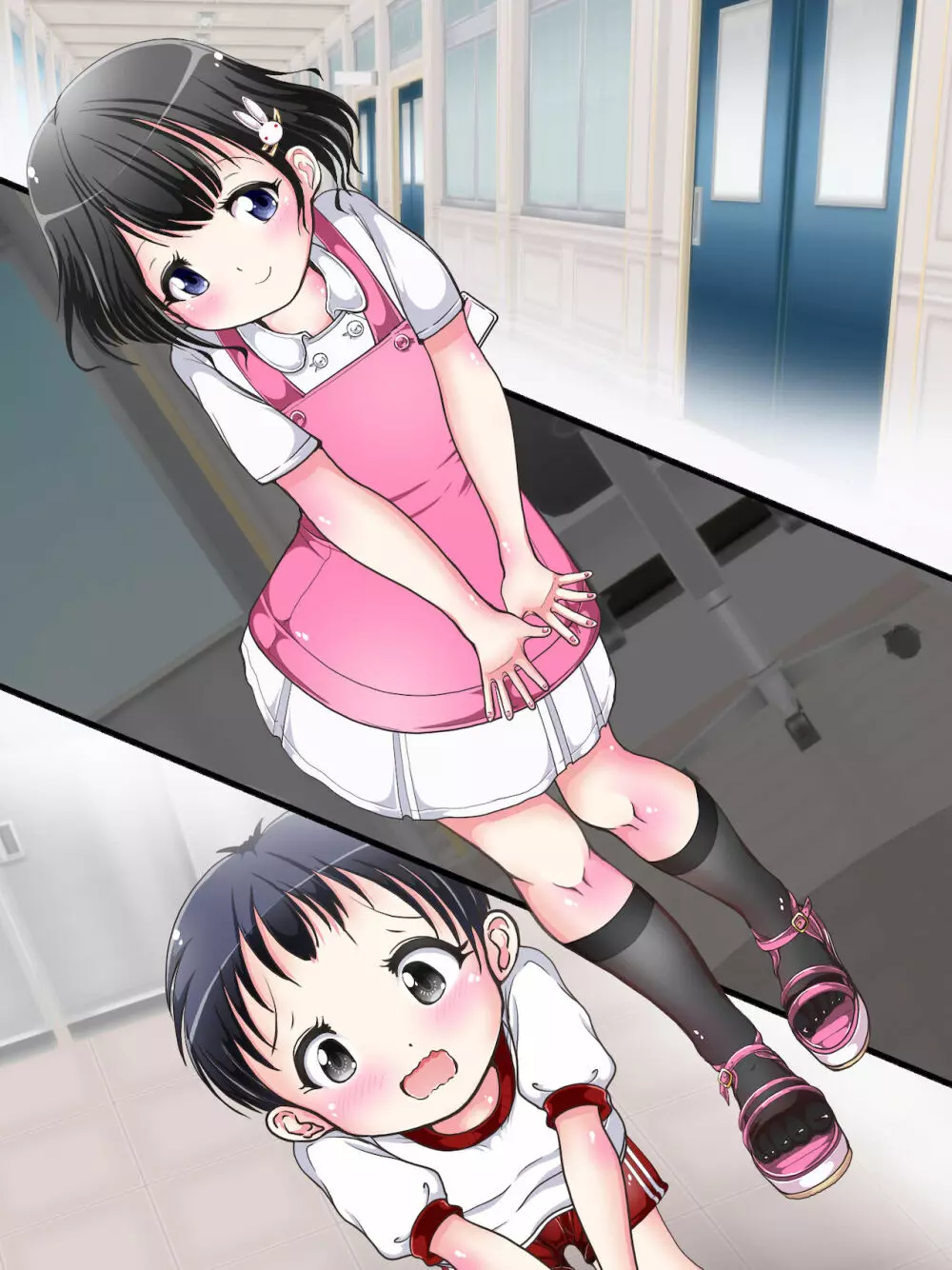 おねショタ足コキ性教育！？ナースの足コキ射精指導 Page.352