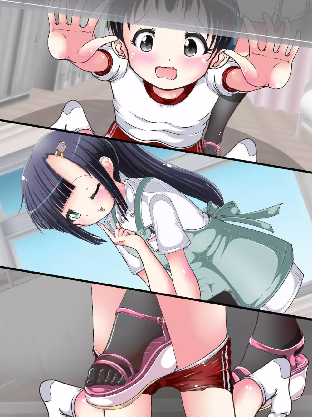 おねショタ足コキ性教育！？ナースの足コキ射精指導 Page.374
