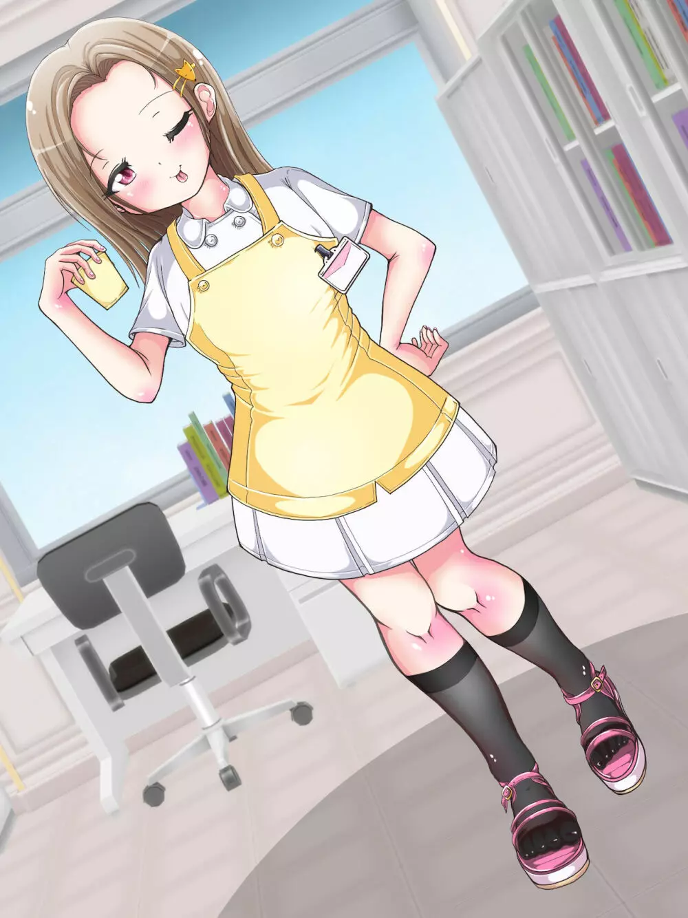 おねショタ足コキ性教育！？ナースの足コキ射精指導 Page.387