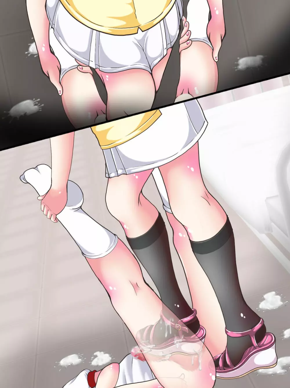 おねショタ足コキ性教育！？ナースの足コキ射精指導 Page.392