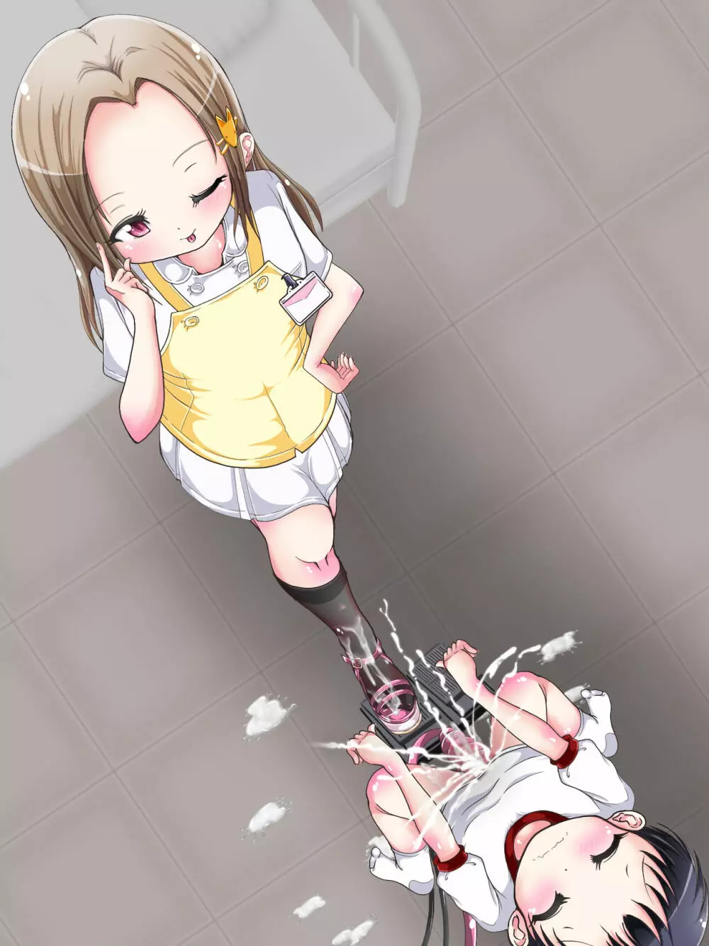 おねショタ足コキ性教育！？ナースの足コキ射精指導 Page.399