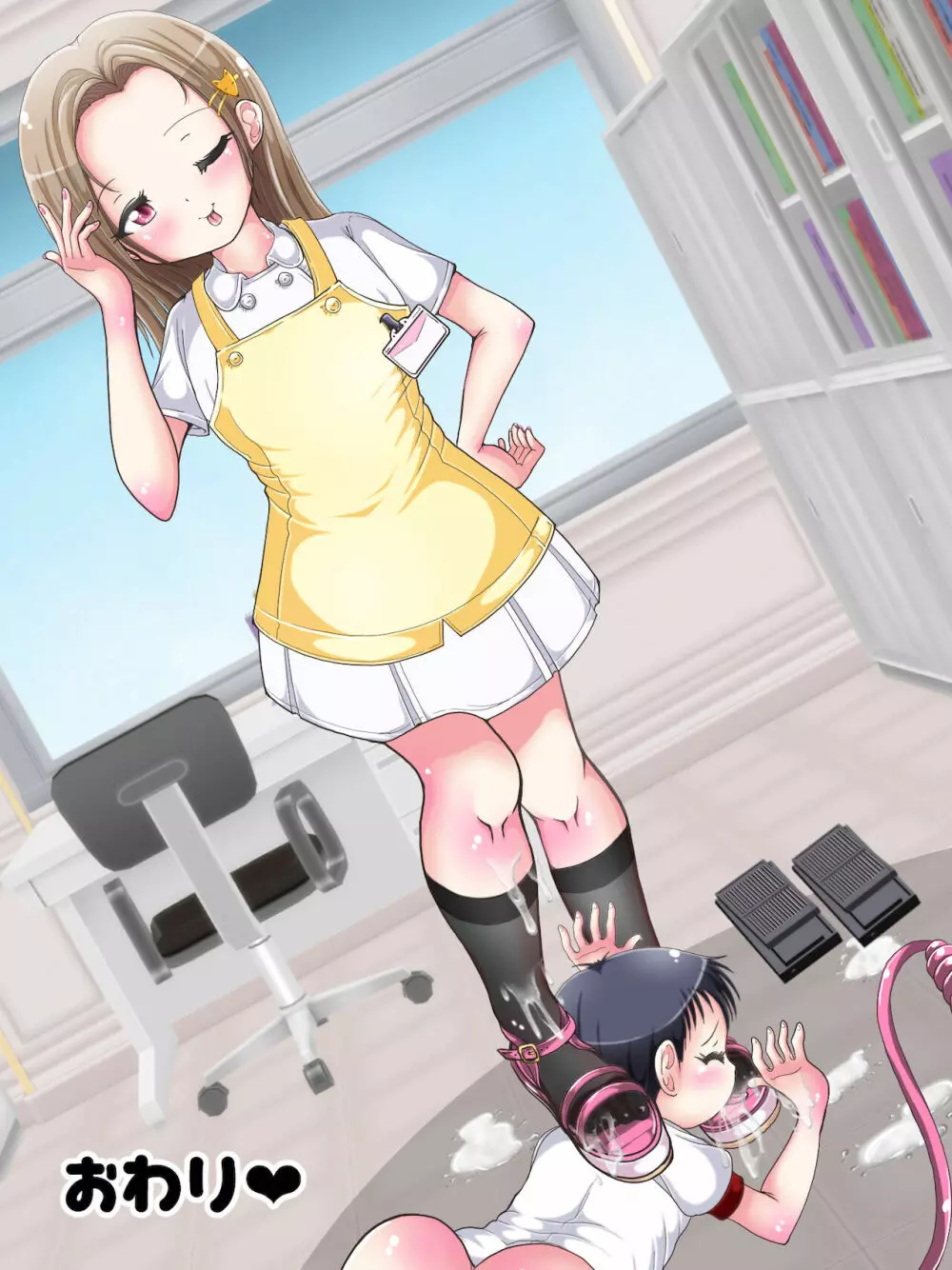 おねショタ足コキ性教育！？ナースの足コキ射精指導 Page.401
