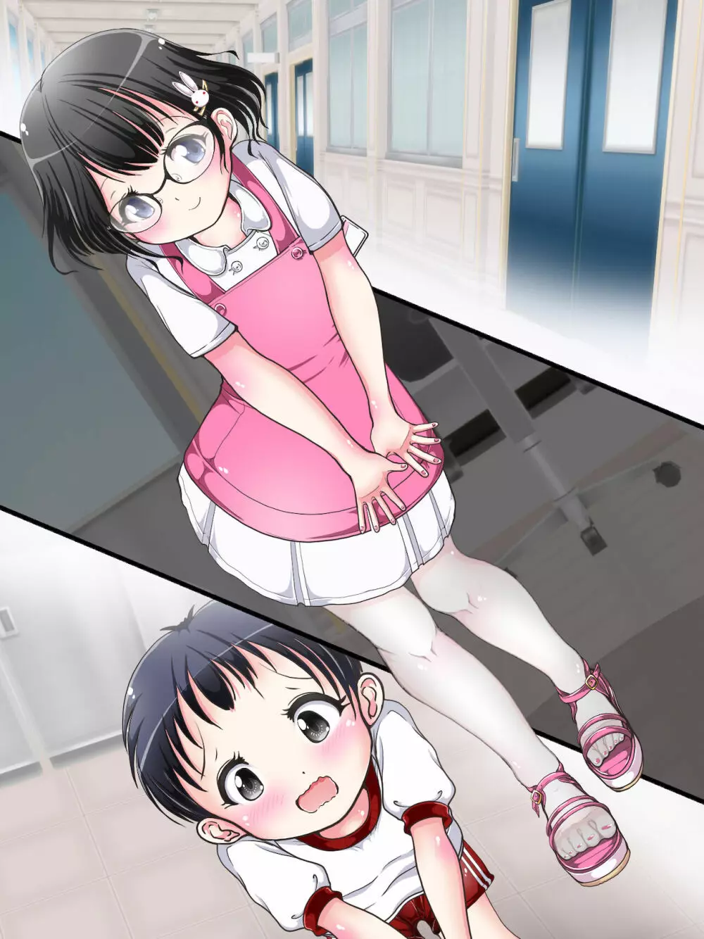 おねショタ足コキ性教育！？ナースの足コキ射精指導 Page.52