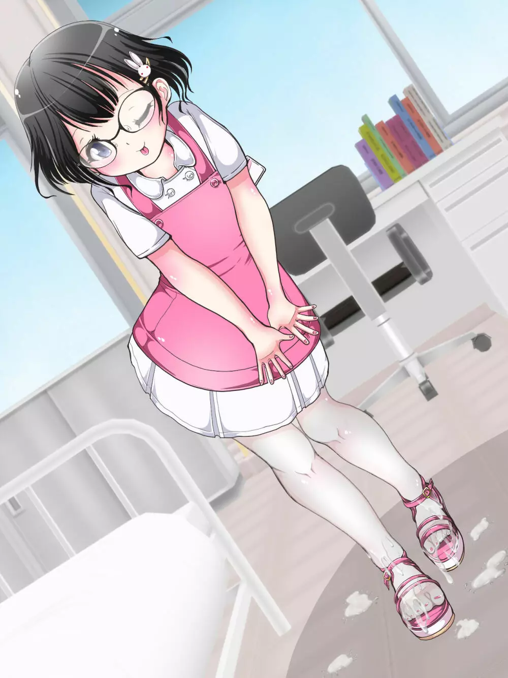 おねショタ足コキ性教育！？ナースの足コキ射精指導 Page.72