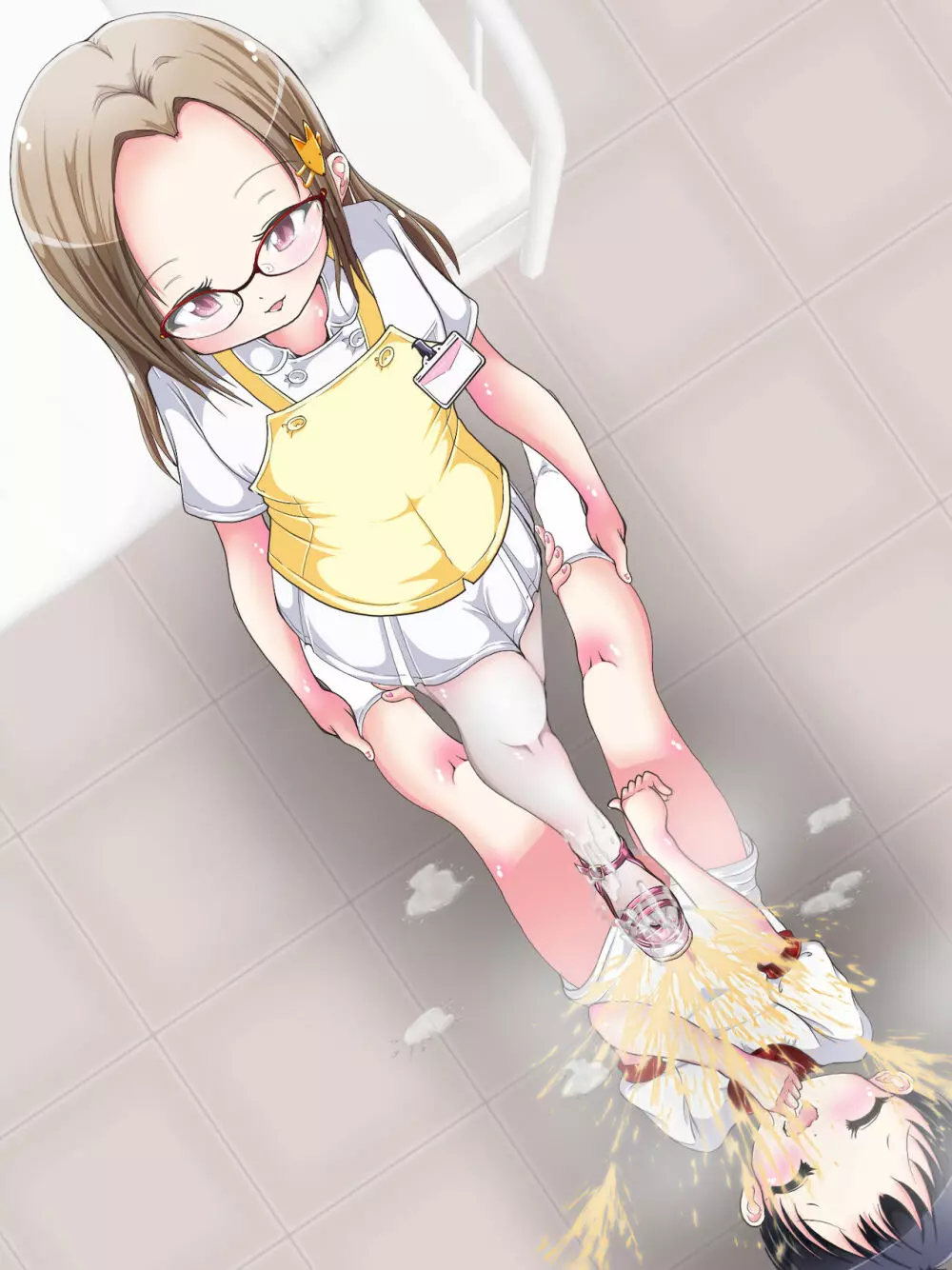 おねショタ足コキ性教育！？ナースの足コキ射精指導 Page.93