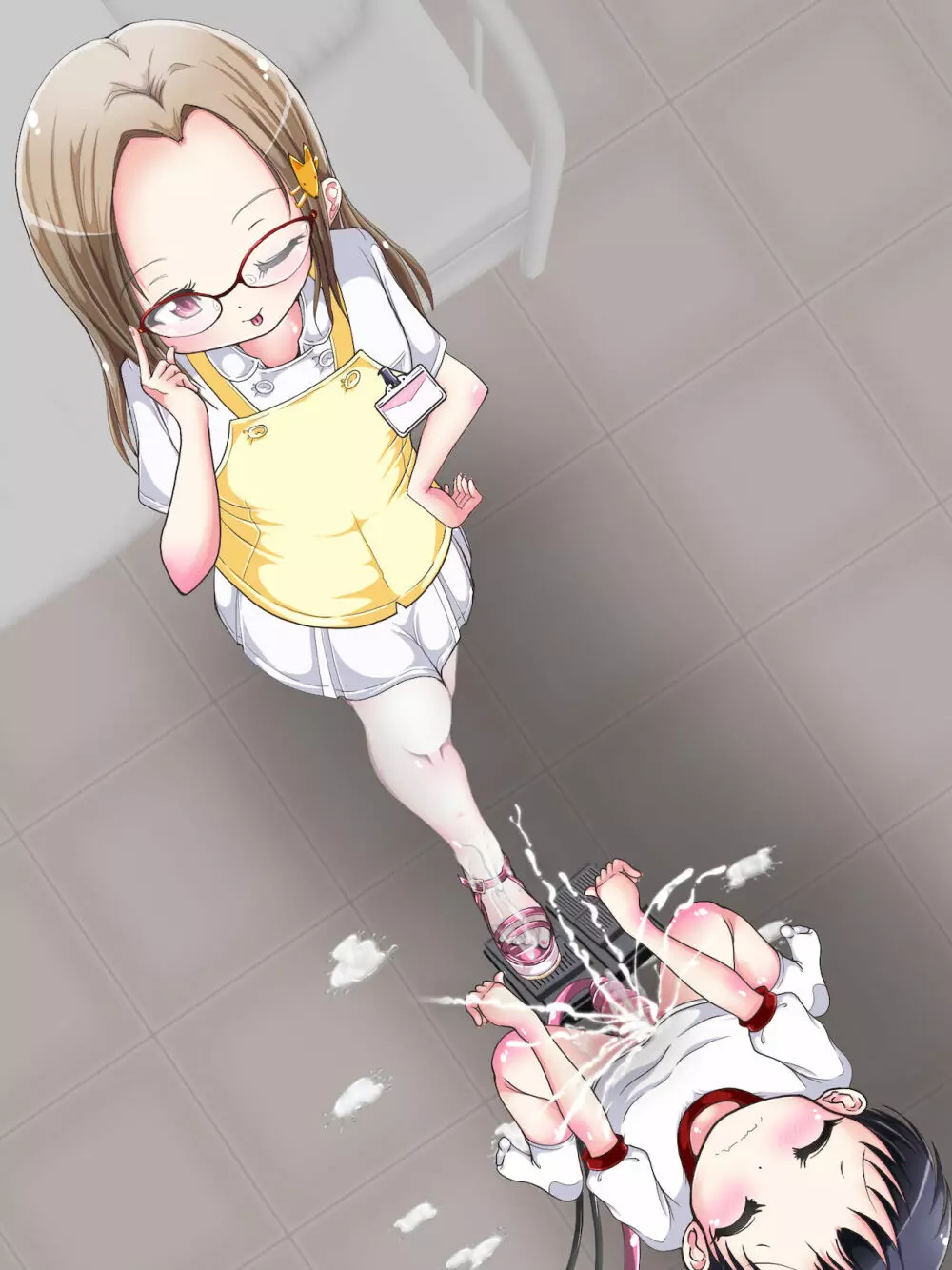 おねショタ足コキ性教育！？ナースの足コキ射精指導 Page.99