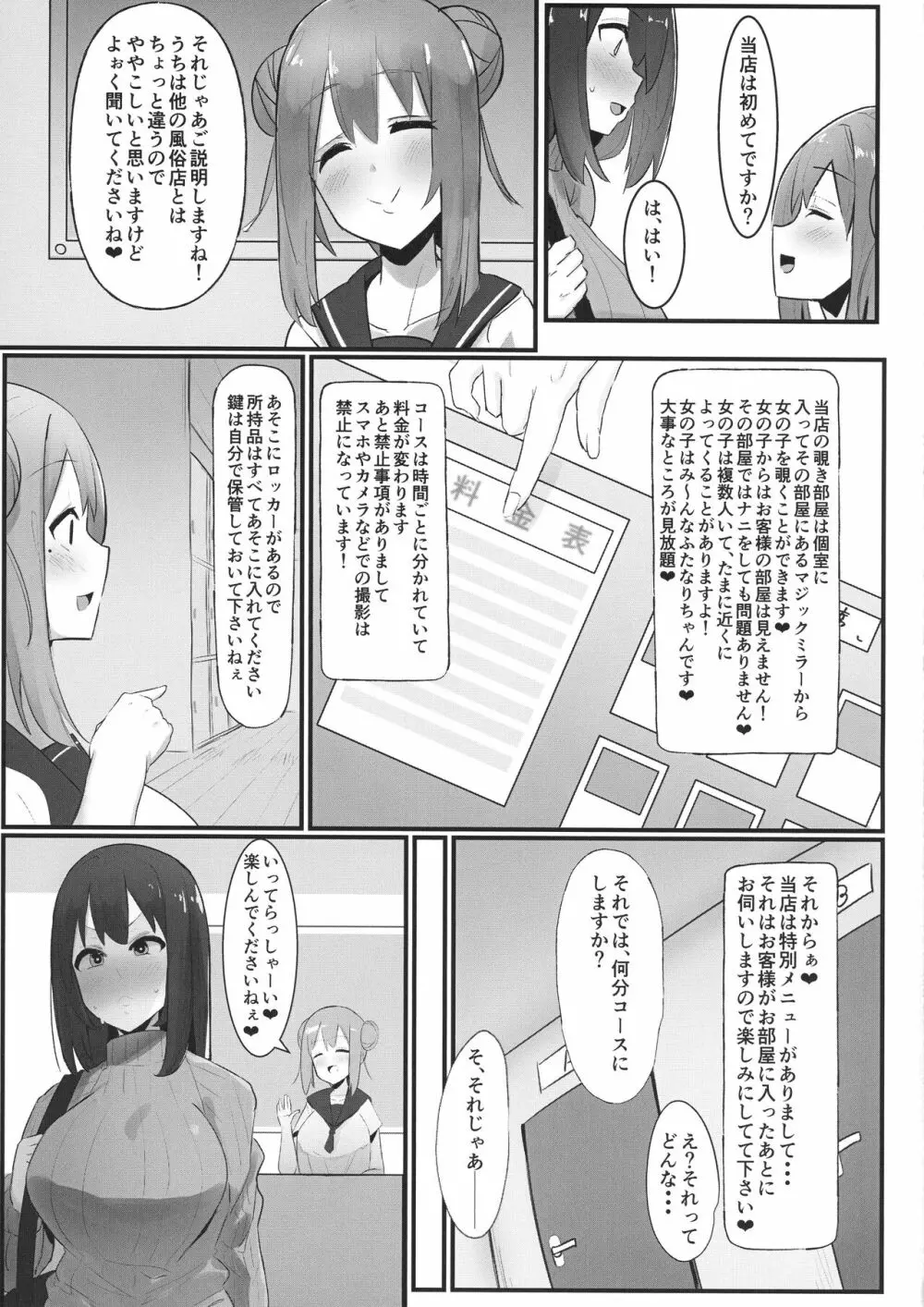 ふたなり界隈のえっちなお店に行ってみた!～過激!覗き部屋編～ Page.7