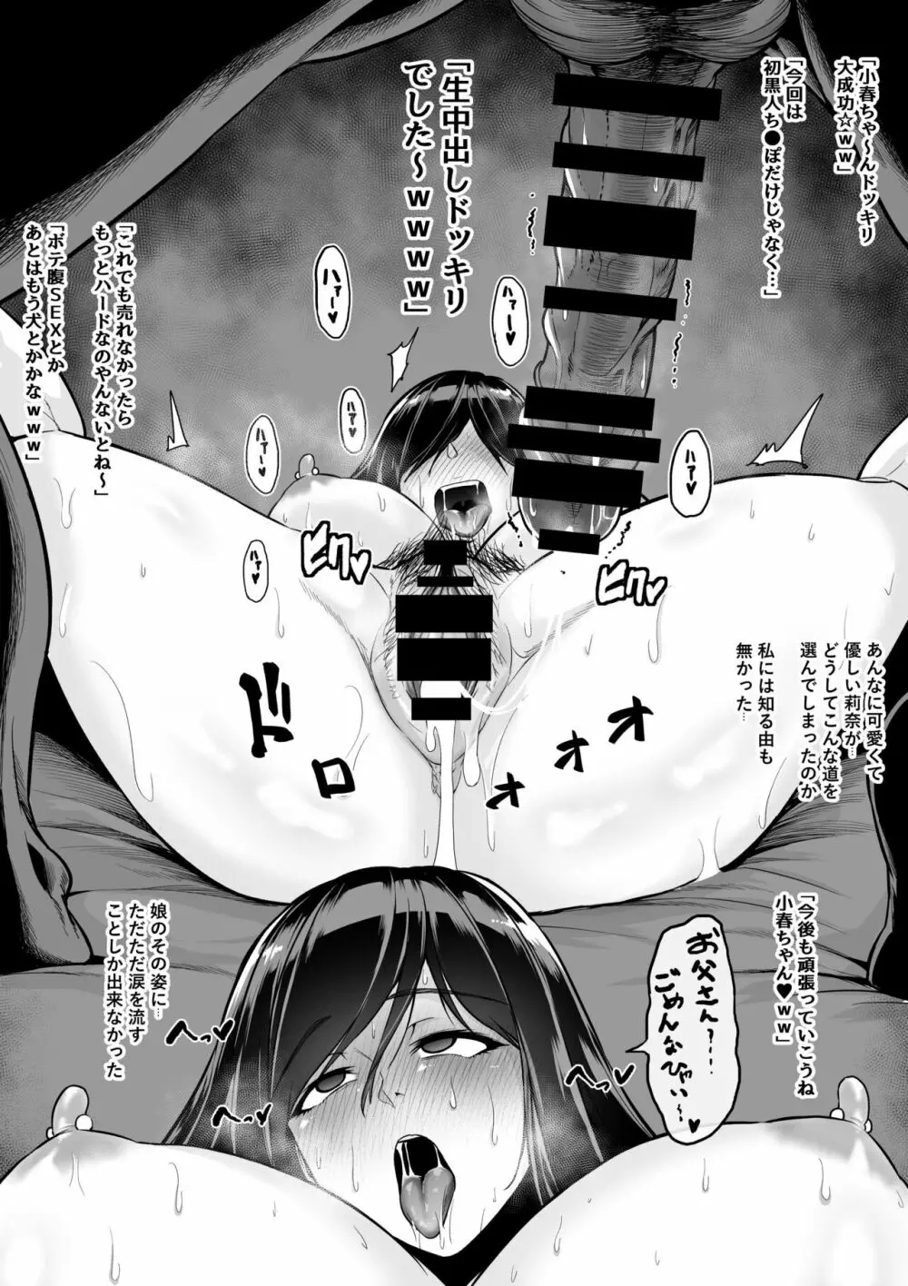 上京した一人娘がAV堕ちして黒人に中田氏される Page.7