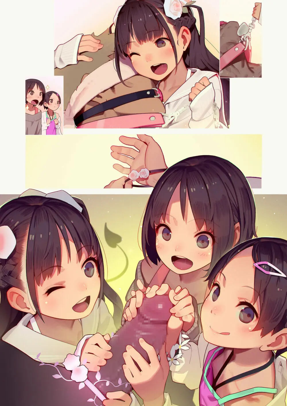 Tiny Evil 5 Part 2 - 淫魔少女３人におちんちん遊ばれる本 Page.4