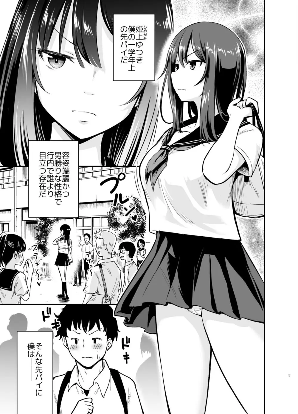 オレっ娘先パイと孕まセックス Page.3