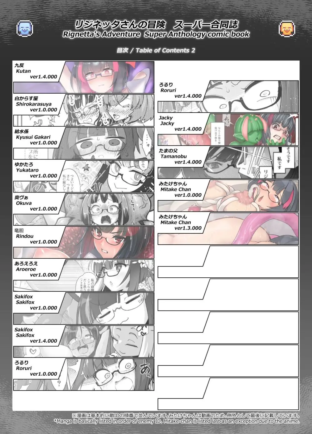 リジネッタさんの冒険～合同誌付きスペシャルエディション～ver1.4.000 Page.2