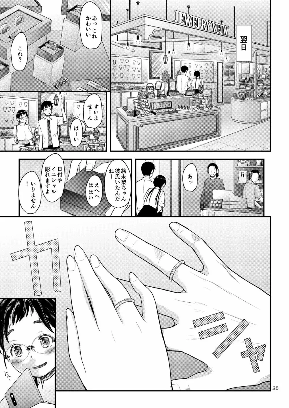 地味子と一日中セックス５ お茶屋のあの子と安全日 Page.34