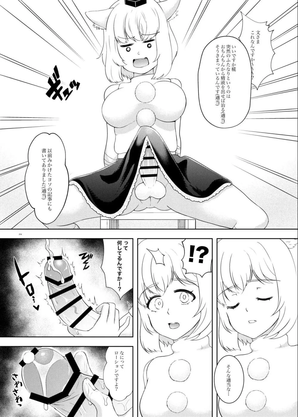 東方ふたなり受け合同誌 Page.314