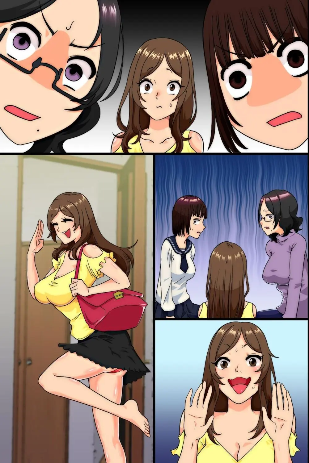 妊娠は近親でという法ができたので、母と妹と叔母が毎日俺のち〇ぽを狙ってくる Page.57