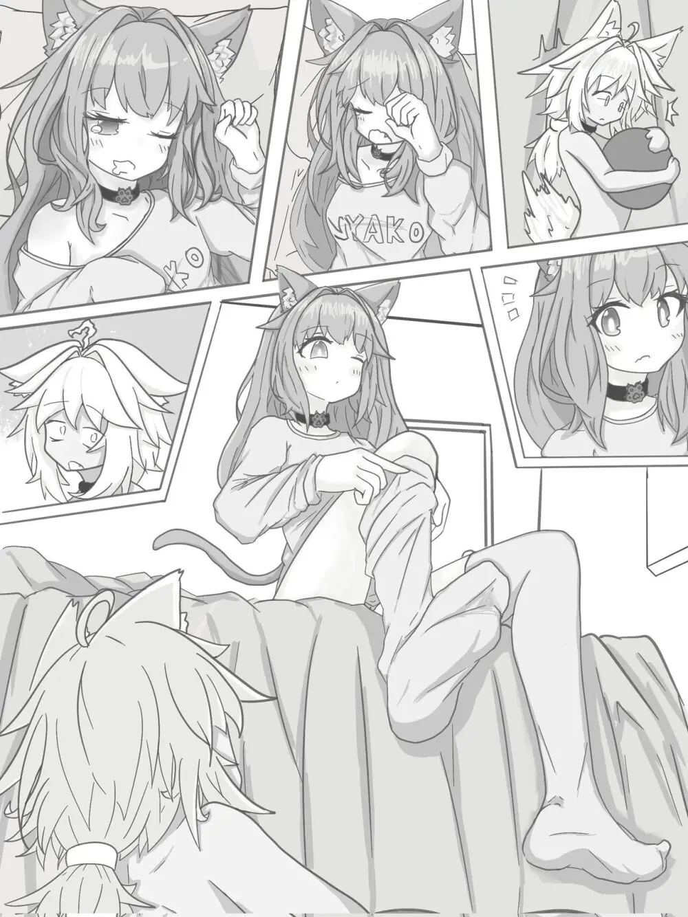 Cat and theft tiny wolf | 猫咪与窃贼小狼