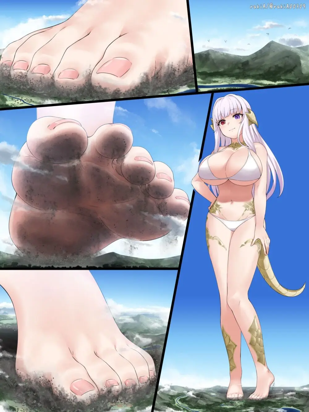 [rakiA] Lilith-chan (OC) ga Fantasy-fuu Sekai de Boukensha Gokko Page.24