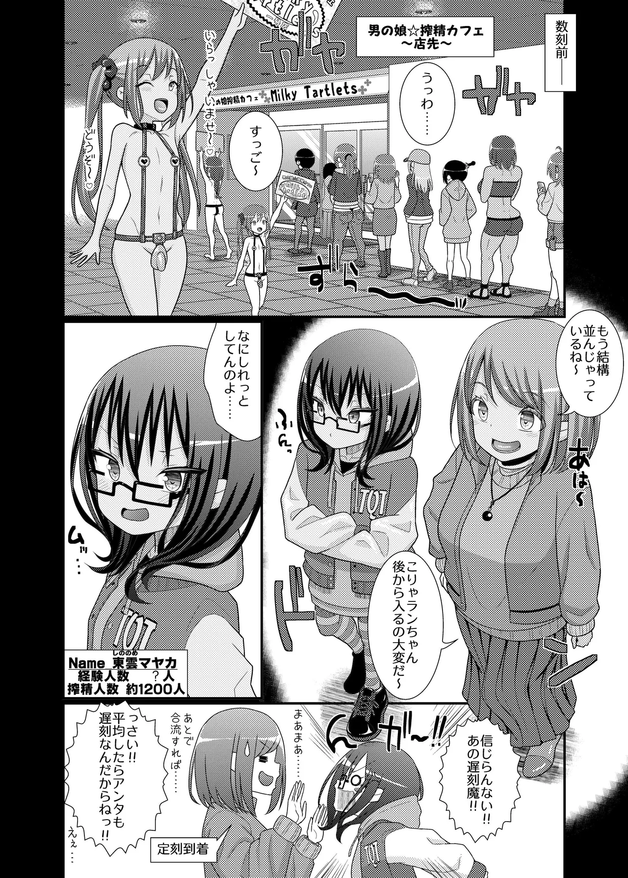 搾精成功!?チクビッチーズ!!～♂男の娘♀搾精カフェ潜入編～ Page.6