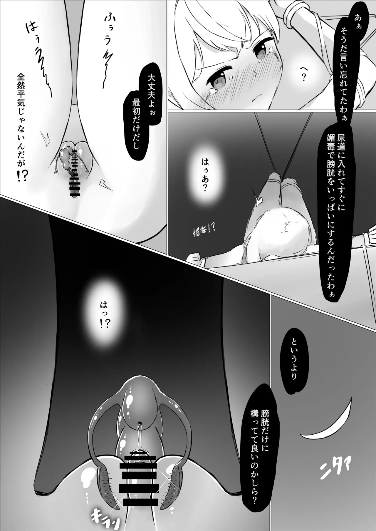 魔導士メレシーの豆源郷 -魔導士エルフを襲う休みないクリトリス地獄 ②クリオナホ膀胱媚薬漬け尿道責め小型触手 Page.13