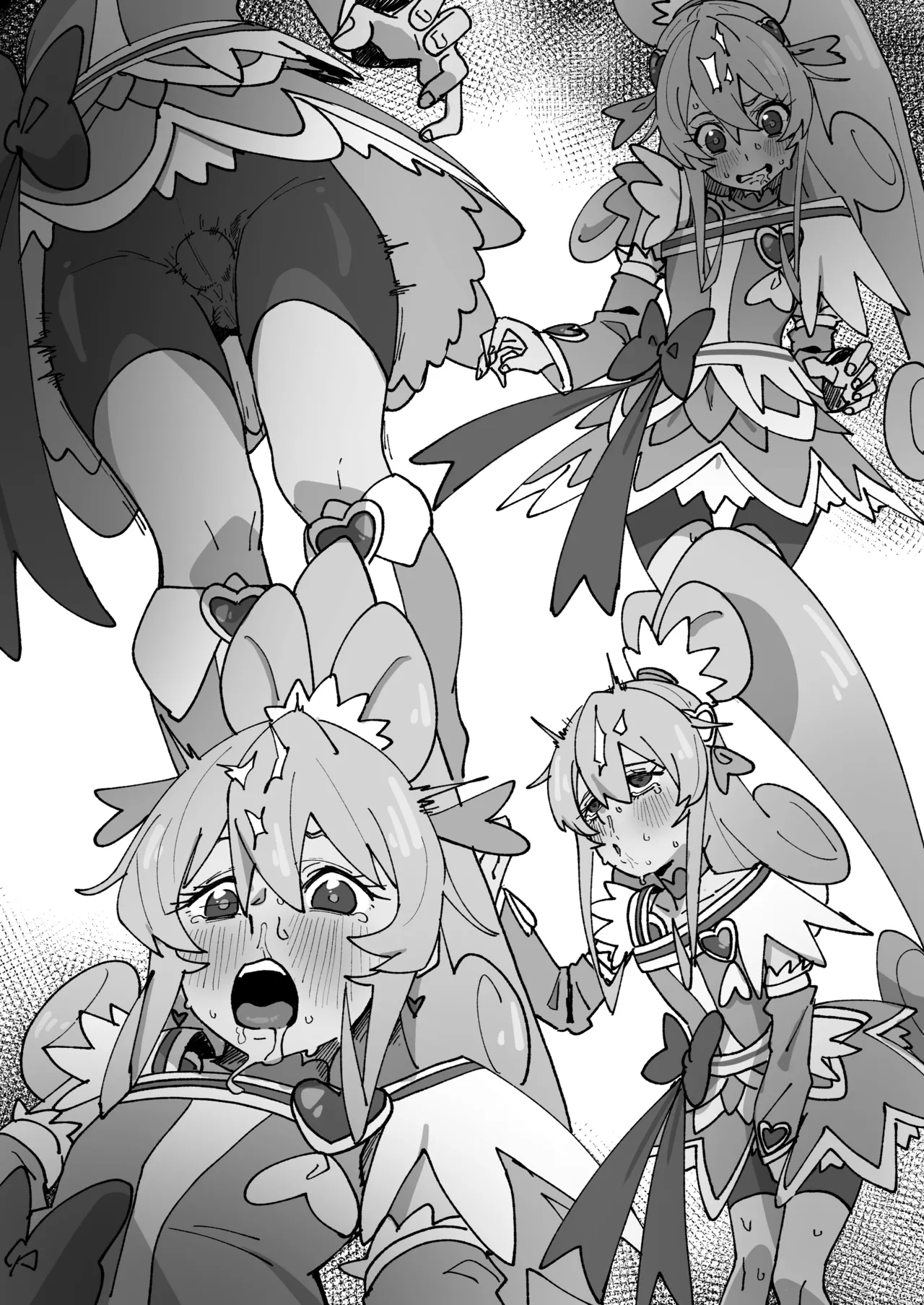 スパッツの中にテレポートされたバイブで強制絶頂しまくるキュアハート Page.5