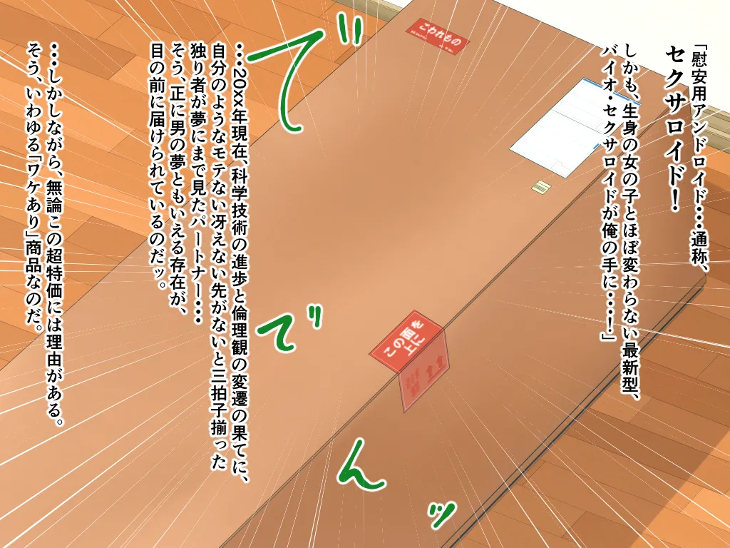 「ワケあり」格安セクサロイドを衝動買いしたら、 超乳○リ少女が届いた。 Page.3