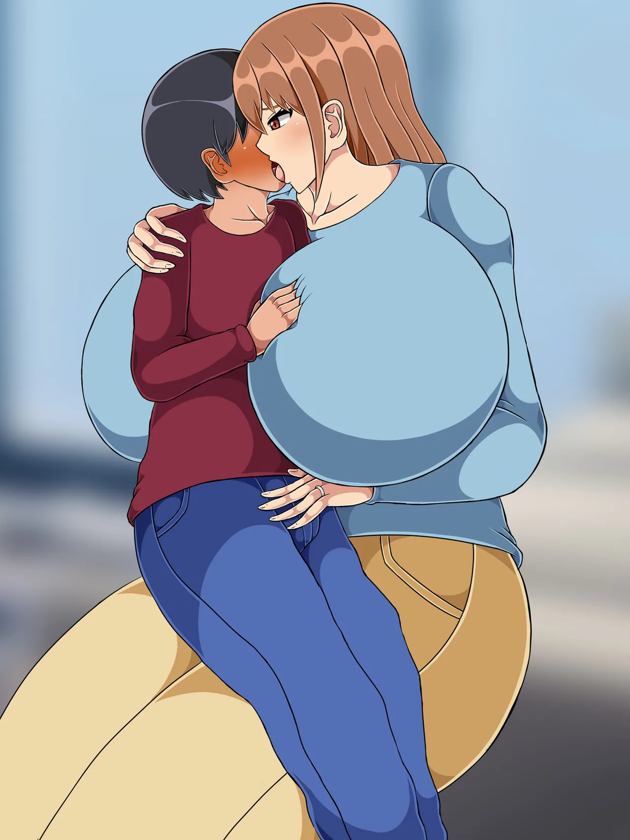 娘の彼氏とえっちして妊娠しちゃうママ Page.6