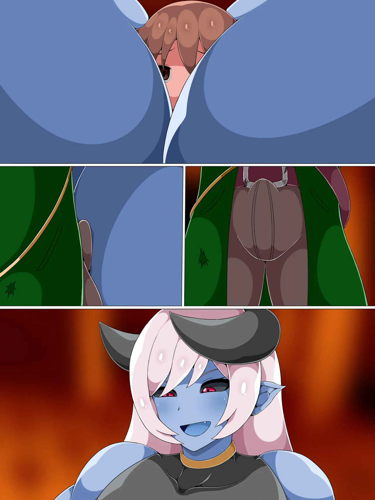 淫乱サキュバス大魔王に堕とされていく勇者くん Page.4