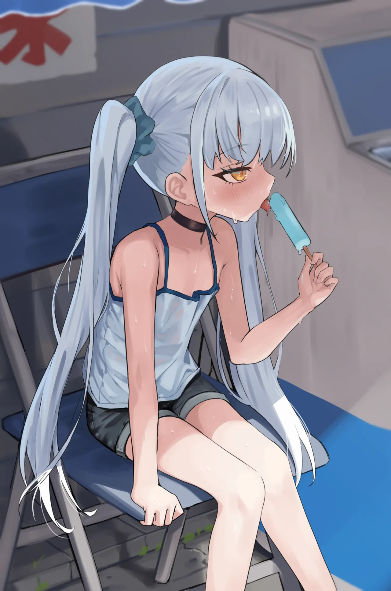 暑すぎるからアイスそしてお風呂!