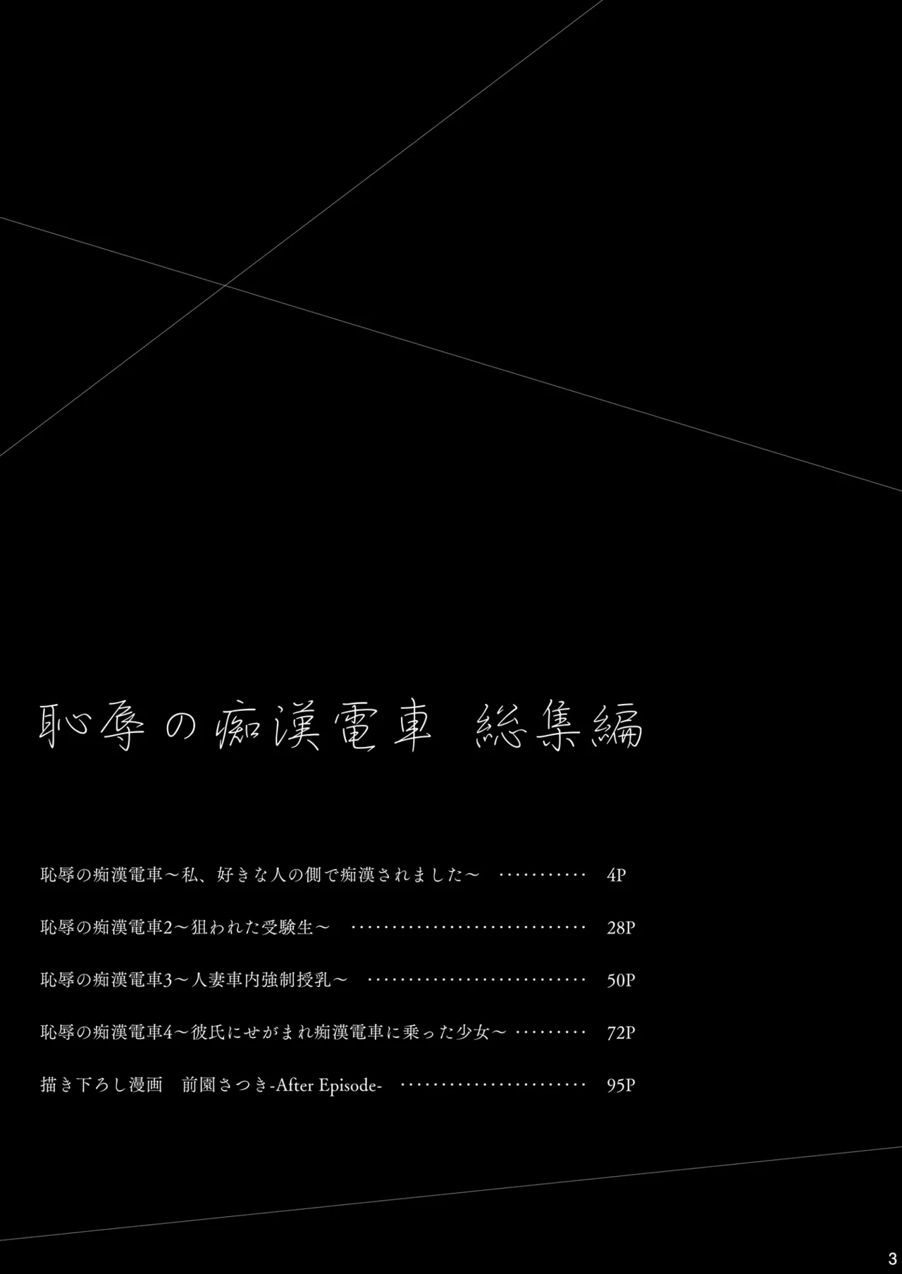 恥辱の痴漢電車 総集編 Page.3