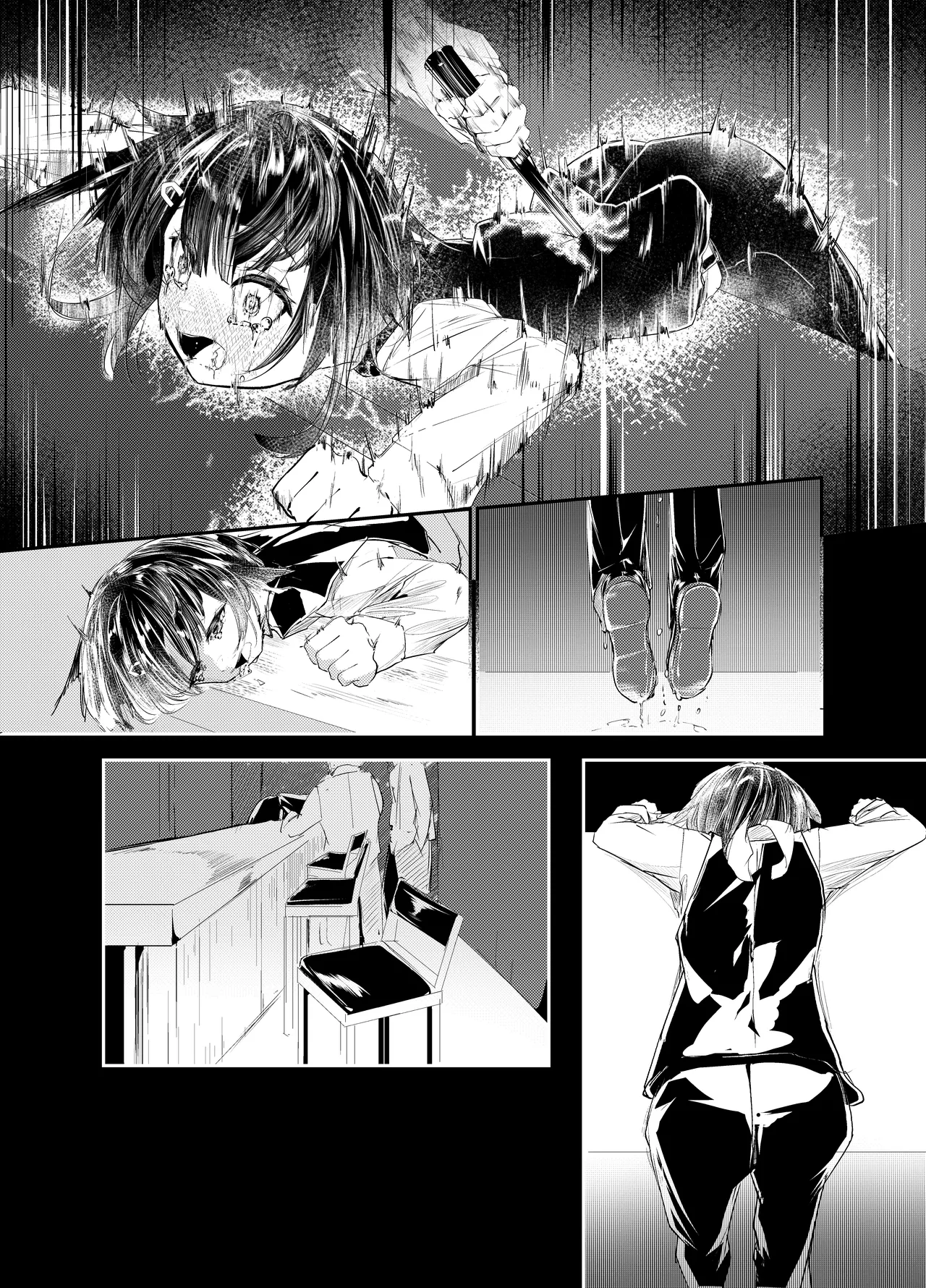 「適材不適所」地絵原稿 Page.6