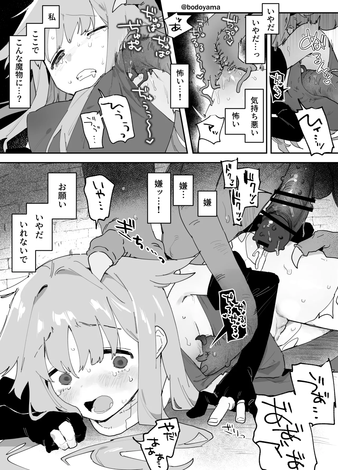 異形の魔物に孕み袋にされる魔法使いちゃん Page.2