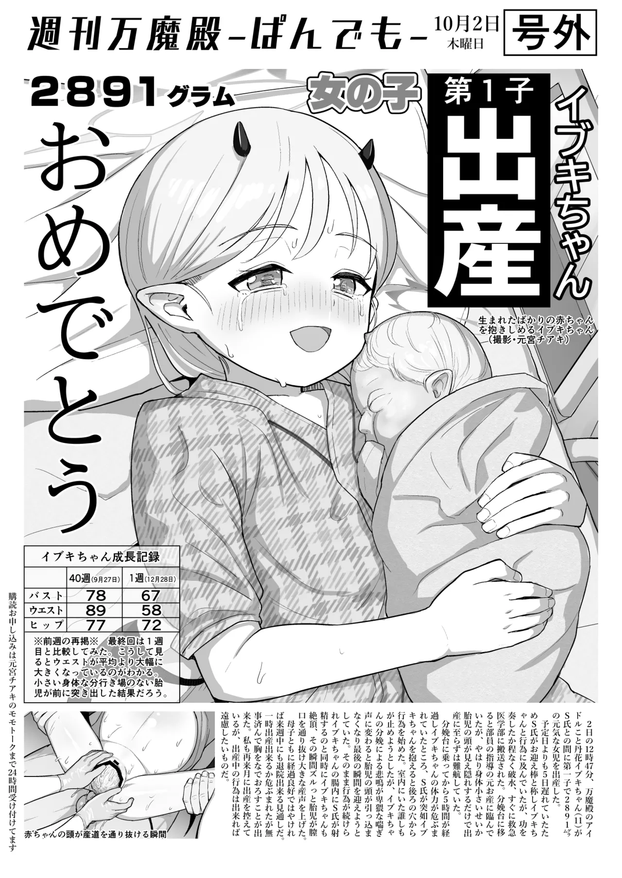 週刊万魔殿～ぱんでも～イブキ妊娠出産編 Page.7