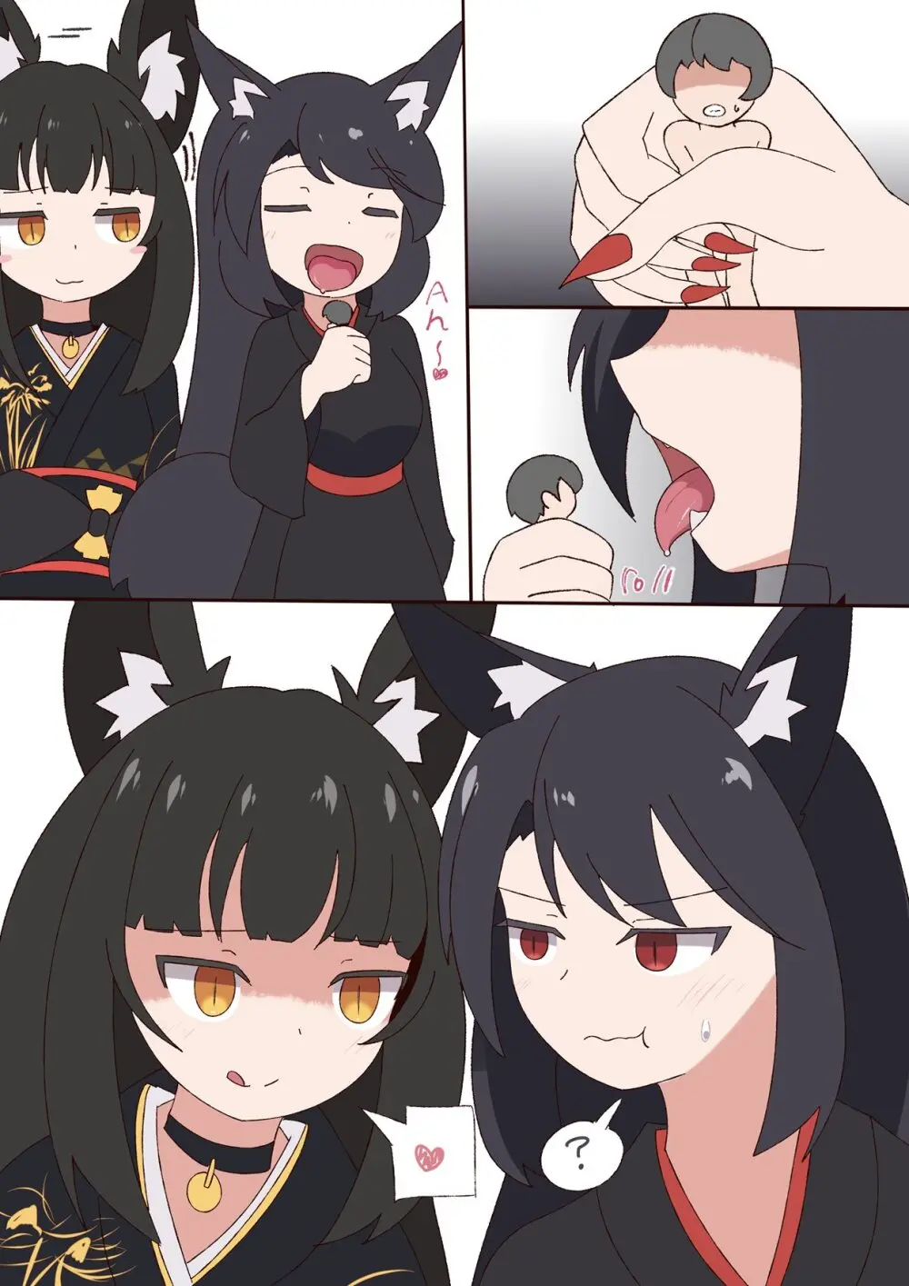 kuro kitsune x kuro kitsune vore