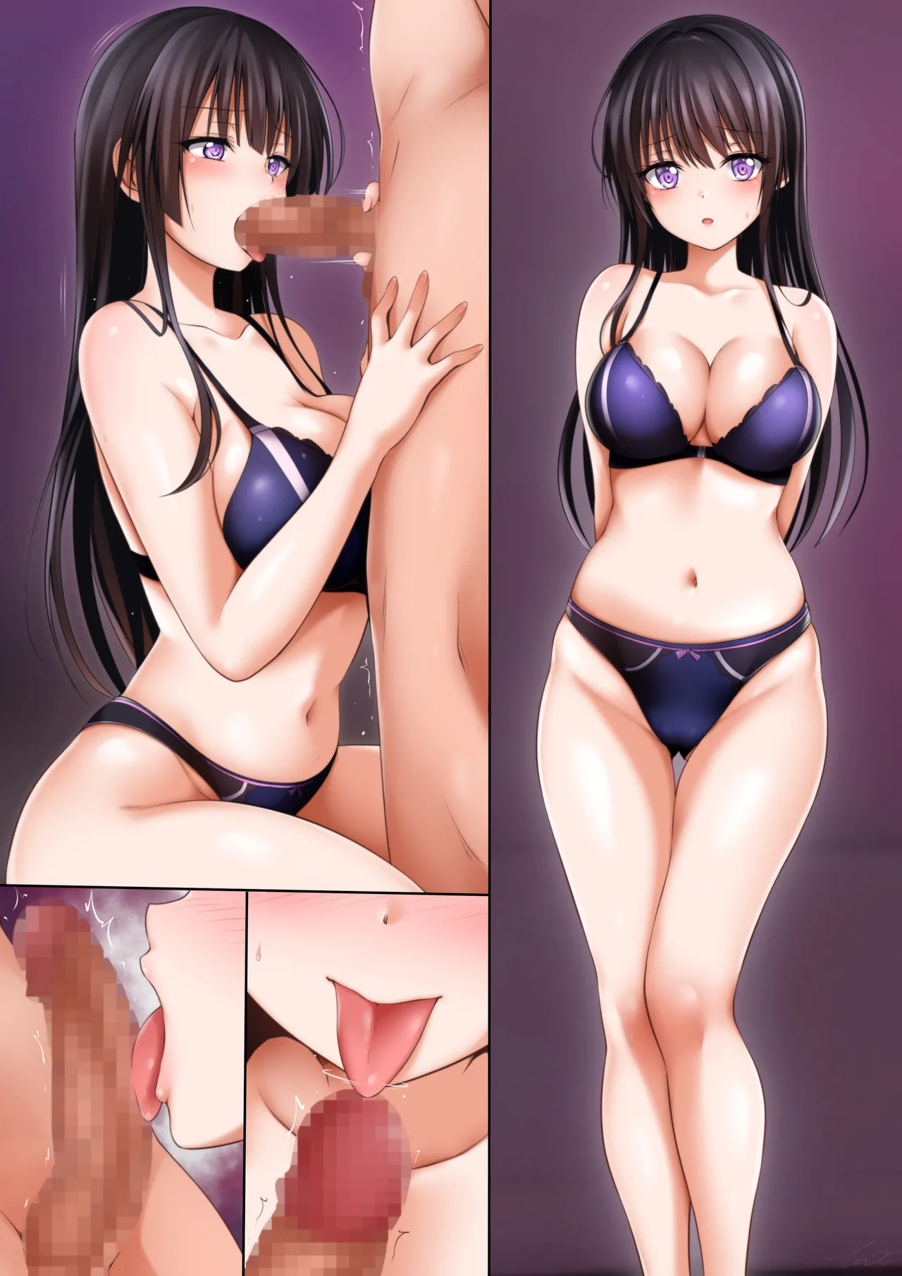 バンドリ 白金燐子 ご奉仕フェラ＆パイズリ Page.4