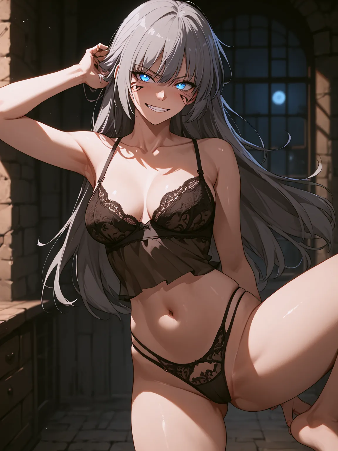 Teresa Du Laurentia from Solo Max Level Newbie Manhwa Webtoon la creatura ai generated Page.8