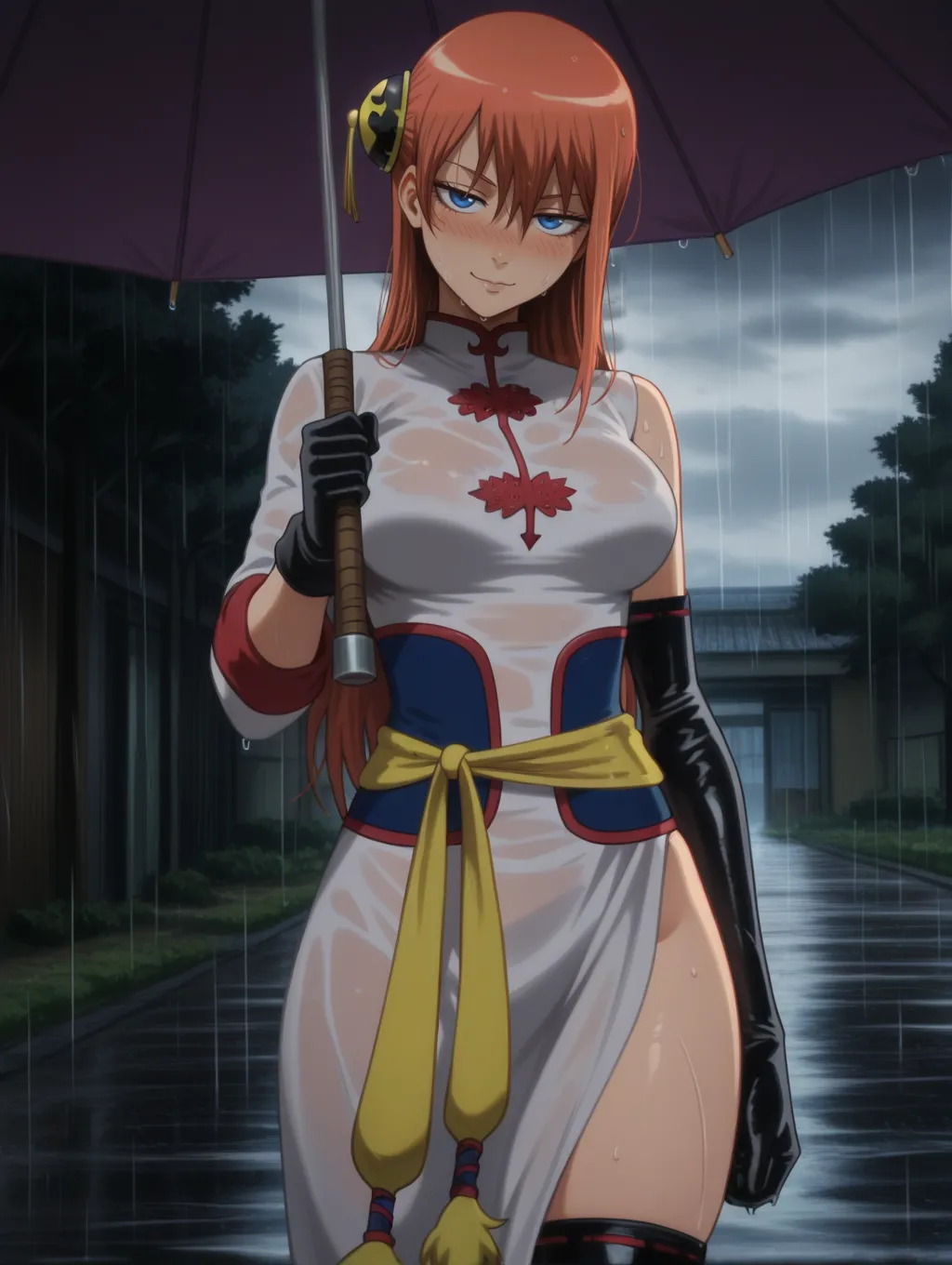 Kagura | Gintama 🌧️🌂 waifuinvoker ai generated