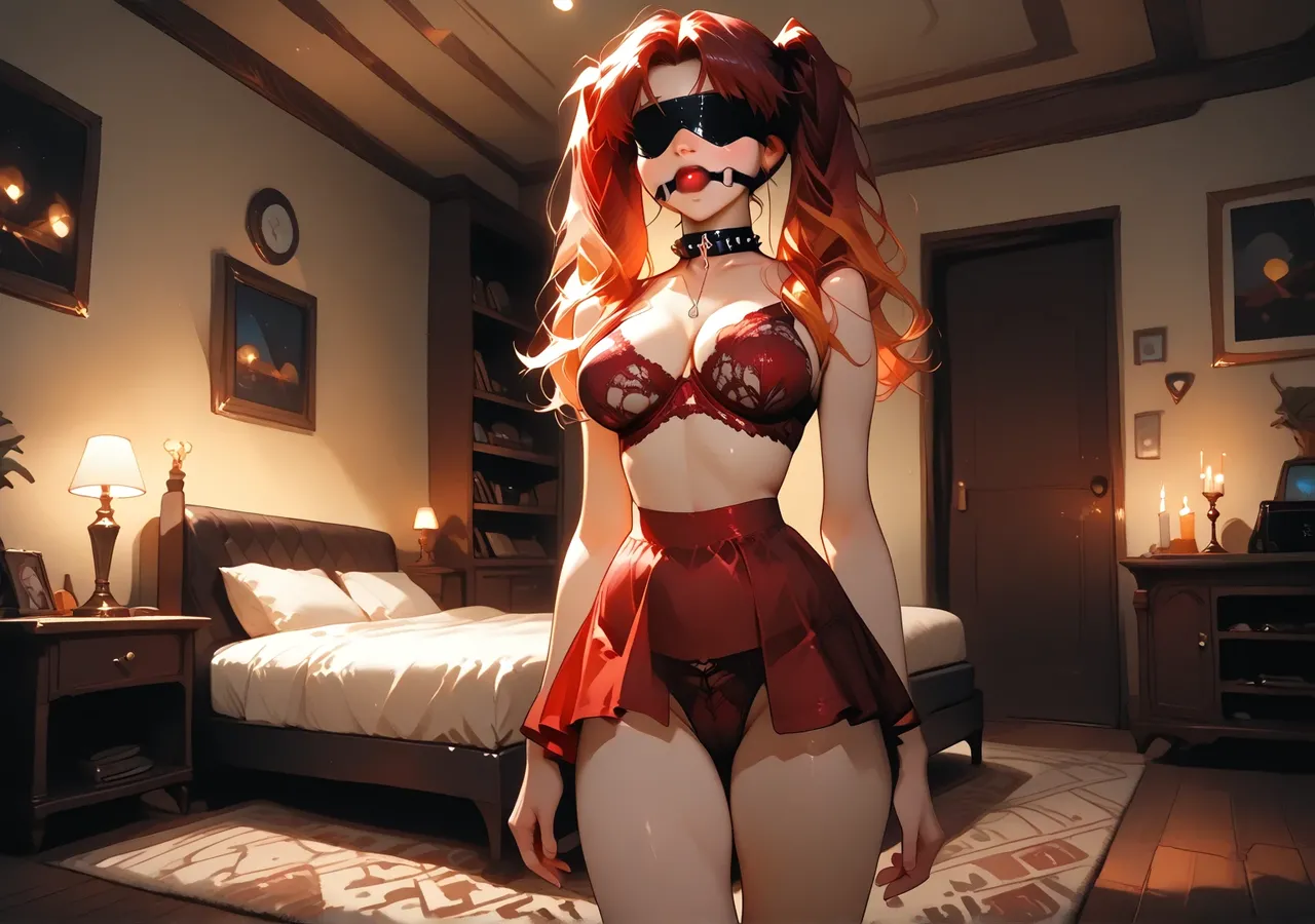 Redhead Red lingerie MMF Threesome groupsex Page.3