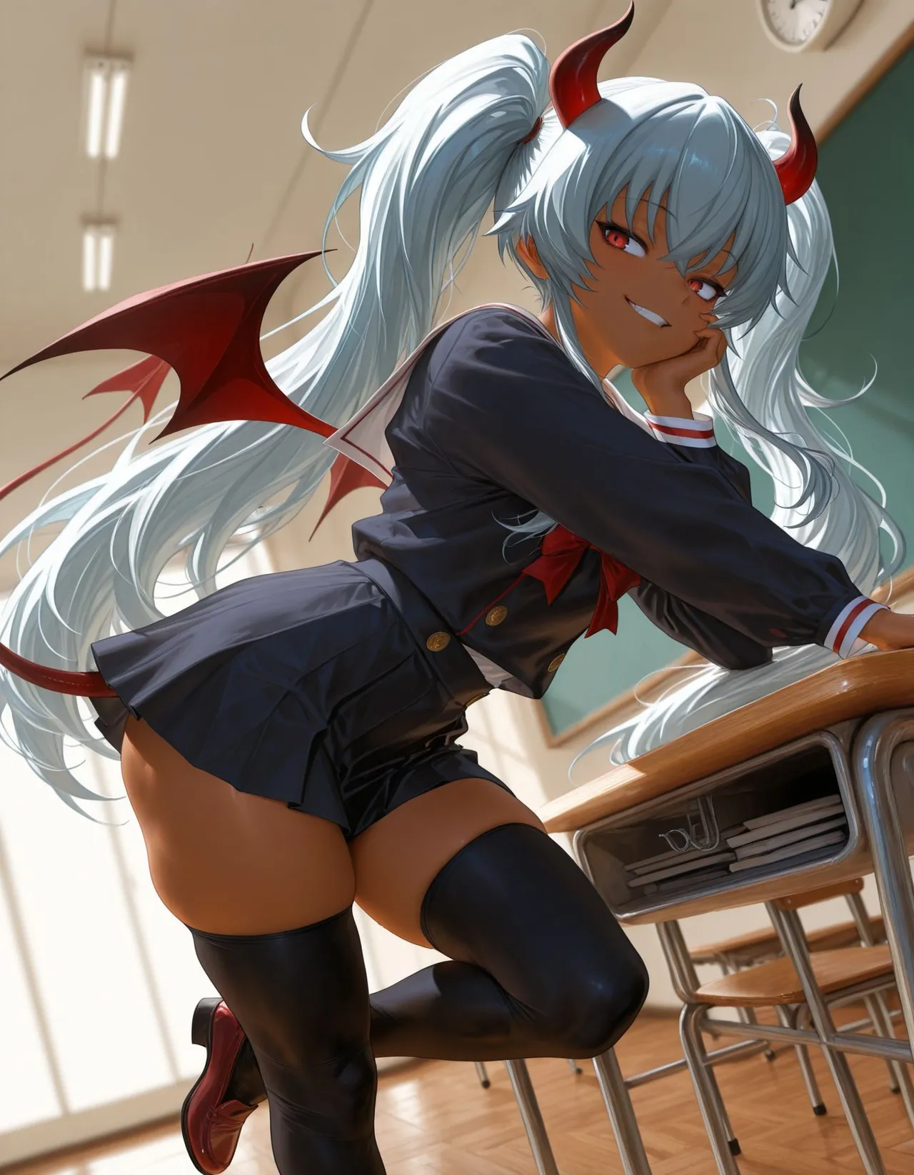 褐色#182 グリムアロエ grim aloe nsfw 褐色生活_DSL ai generated Page.2