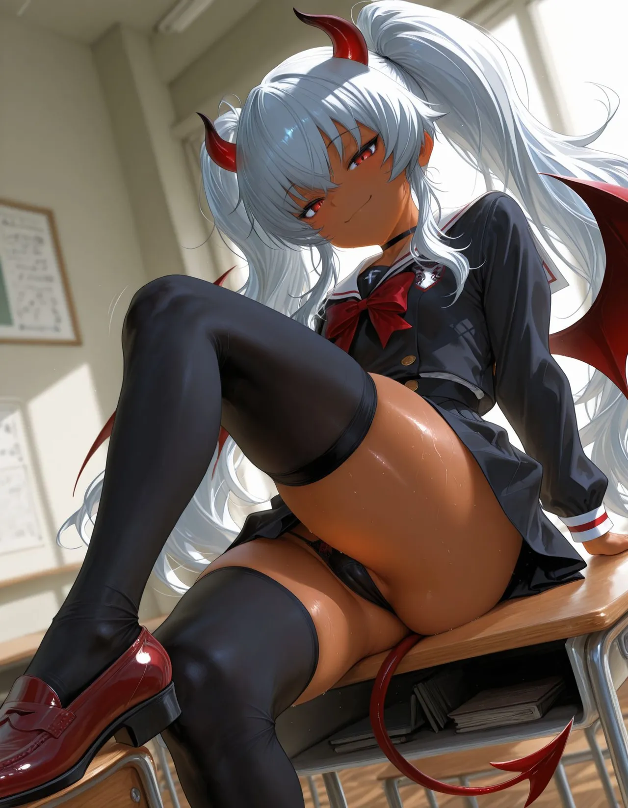 褐色#182 グリムアロエ grim aloe nsfw 褐色生活_DSL ai generated Page.27