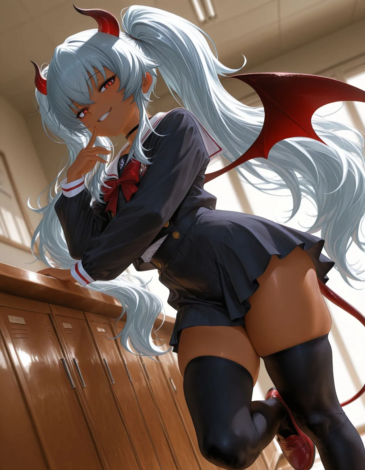 褐色#182 グリムアロエ grim aloe nsfw 褐色生活_DSL ai generated Page.3